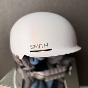 Smith Matte White Ski Helmet